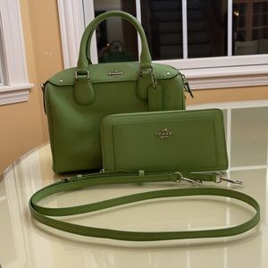 Coach Mini Satchel with Matching Wallet